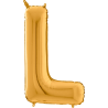 BALLON METALLIQUE LETTRE L OR 35 CM 