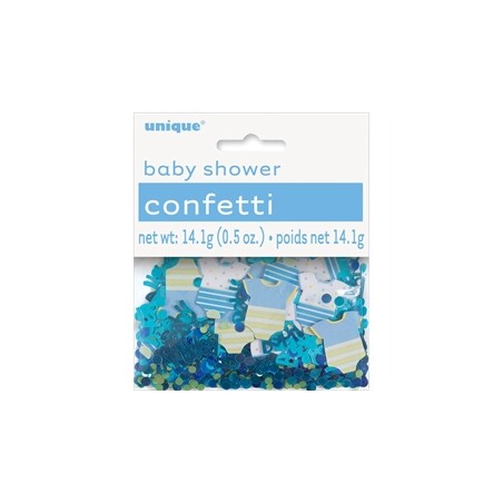 CONFETTIS BABY SHOWER BLEU 14 G