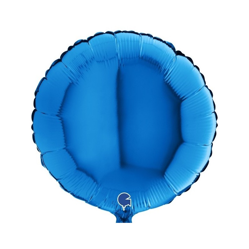 BALLON METALLIQUE ROND BLEU 46 CM BALLON METALLIQUE ROND BLEU 46 CM