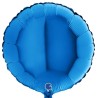 BALLON METALLIQUE ROND BLEU  46 CM 