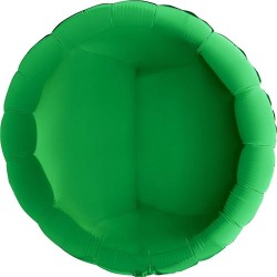 BALLON METALLIQUE ROND 91 CM VERT 