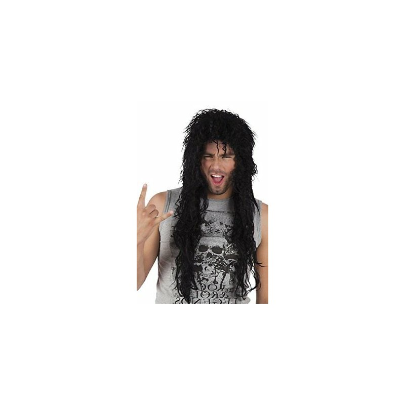 PERRUQUE COOPER ROCKEUR LONGUE NOIRE 