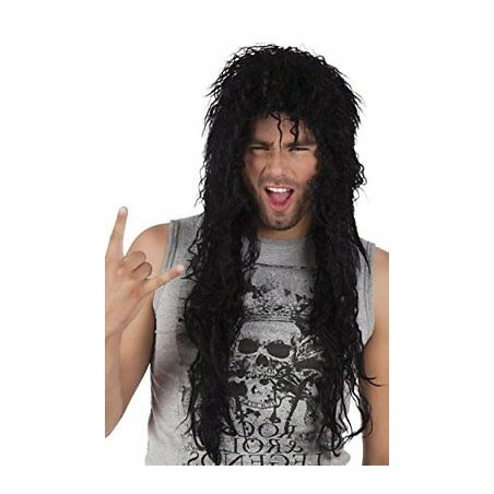 PERRUQUE COOPER ROCKEUR LONGUE NOIRE 