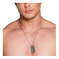 COLLIER PLAQUE MILITAIRE 