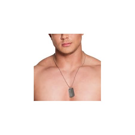 COLLIER PLAQUE MILITAIRE 