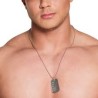 COLLIER PLAQUE MILITAIRE 