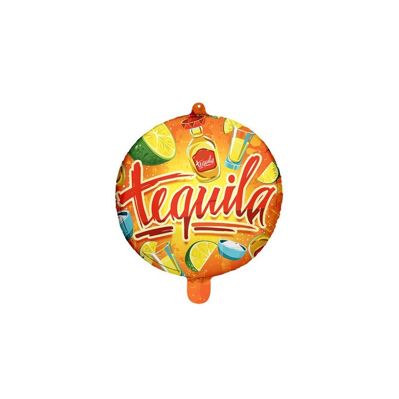 BALLON METALLIQUE ROND 45 CM TEQUILA 