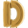 BALLON METALLIQUE LETTRE D OR 102 CM