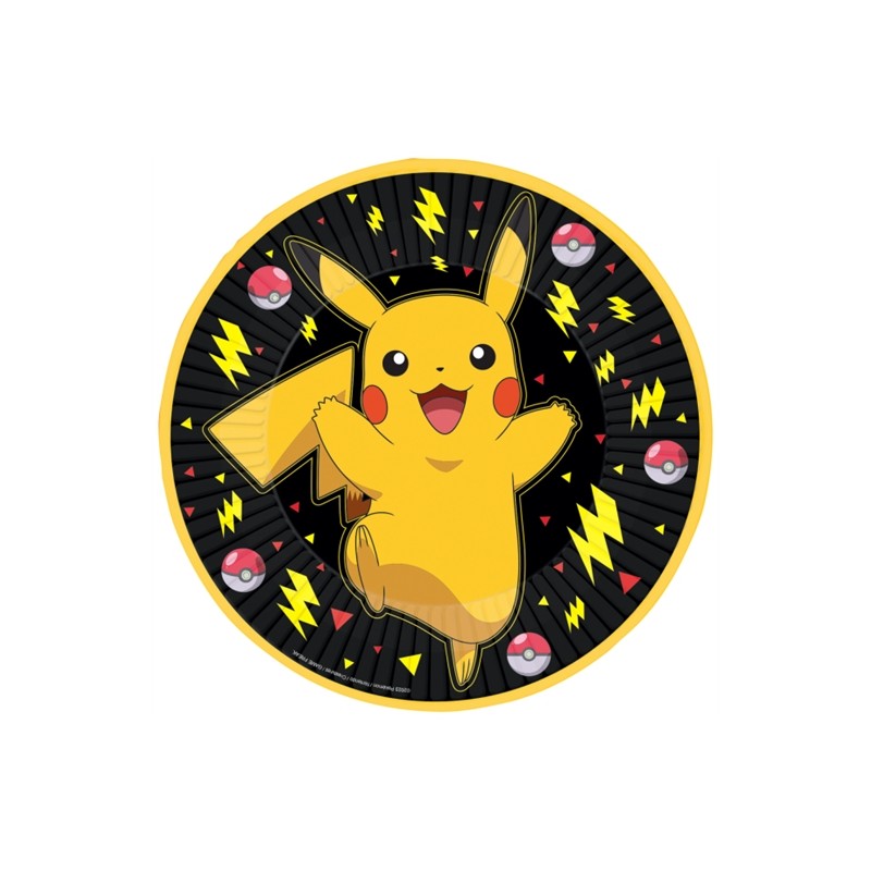 8 ASSIETTES POKEMON PIKACHU 23 CM 8 ASSIETTES POKEMON PIKACHU 23 CM
