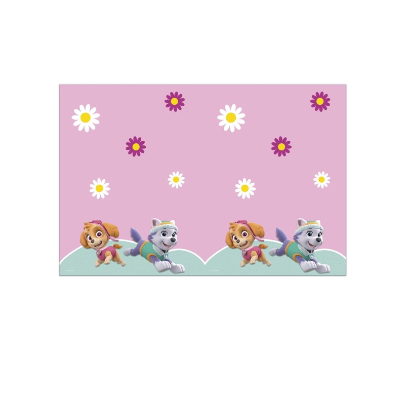 NAPPE EN PLASTIQUE PAT PATROUILLE STELLA ROSE 120-180 CM NAPPE EN PLASTIQUE PAT PATROUILLE STELLA ROSE 120-180 CM