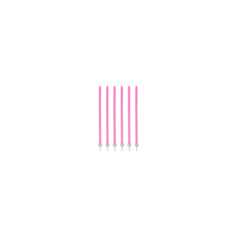 16 BOUGIES FINES AVEC BOBECHES 12 CM 16 BOUGIES FINES AVEC BOBECHES 12 CM