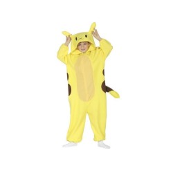 DEGUISEMENT CHINCHILLA ELECTRIQUE JAUNE TAILLE 7-9 ANS