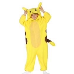 DEGUISEMENT CHINCHILLA ELECTRIQUE JAUNE TAILLE 10-12 ANS