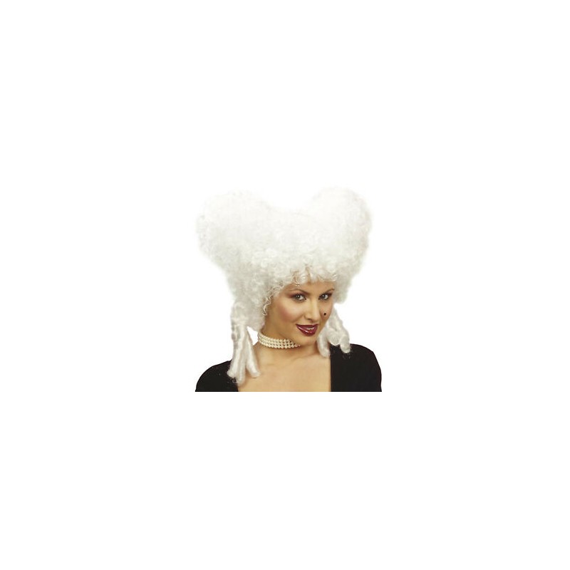 PERRUQUE BAROQUE BLANCHE PERRUQUE BAROQUE BLANCHE
