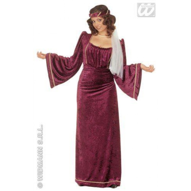 DEGUISEMENT ROBE MEDIEVALE BORDEAUX JULIETTE TAILLE XL DEGUISEMENT ROBE MEDIEVALE BORDEAUX JULIETTE TAILLE XL