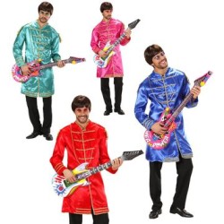 DEGUISEMENT MUSICIEN COULEURS ASSORTI TAILLE M 