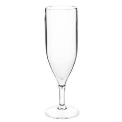 FLUTE  A CHAMPAGNE PLASTIQUE TRANSPARENT 