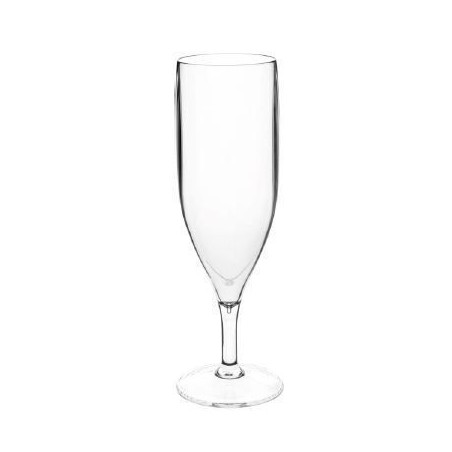 FLUTE  A CHAMPAGNE PLASTIQUE TRANSPARENT 