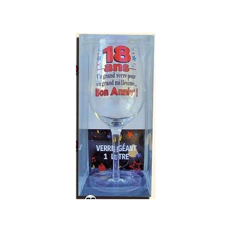 VERRE A VIN XXXL 18 ANS 