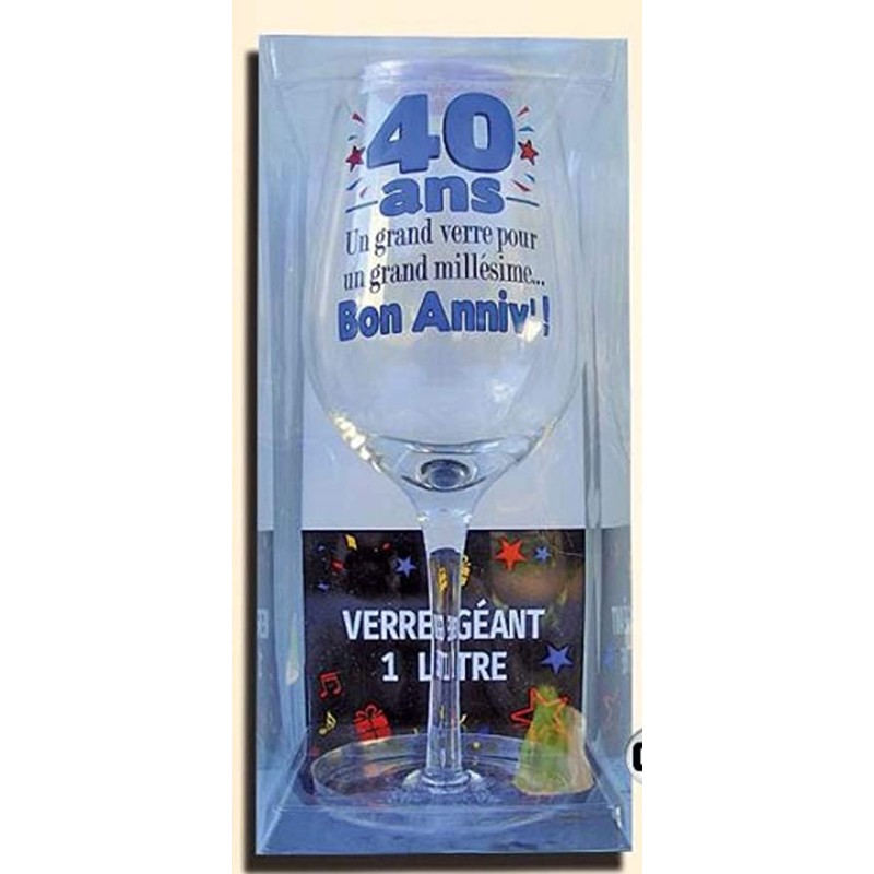 VERRE A VIN XXXL 40 ANS VERRE A VIN XXXL 40 ANS