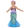 DEGUISEMENT SIRENE BLEUE ET MAUVE TAILLE 3-4 ANS 