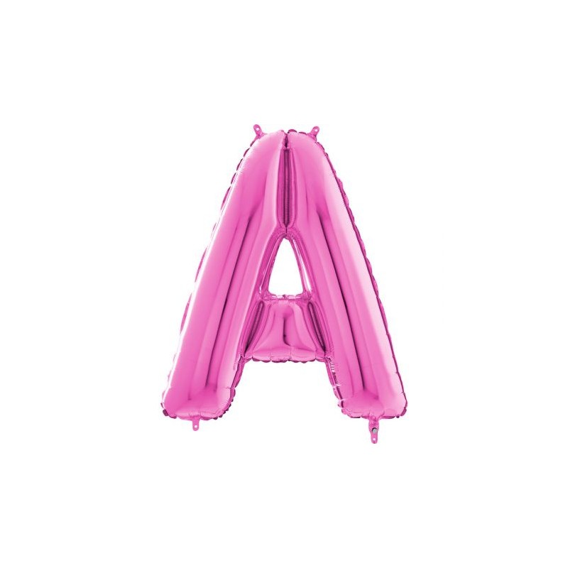 BALLON METALLIQUE LETTRE A FUSCHIA 101 CM BALLON METALLIQUE LETTRE A FUSCHIA 101 CM