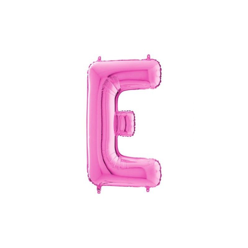 BALLON METALLIQUE LETTRE E FUSCHIA 101CM BALLON METALLIQUE LETTRE E FUSCHIA 101CM