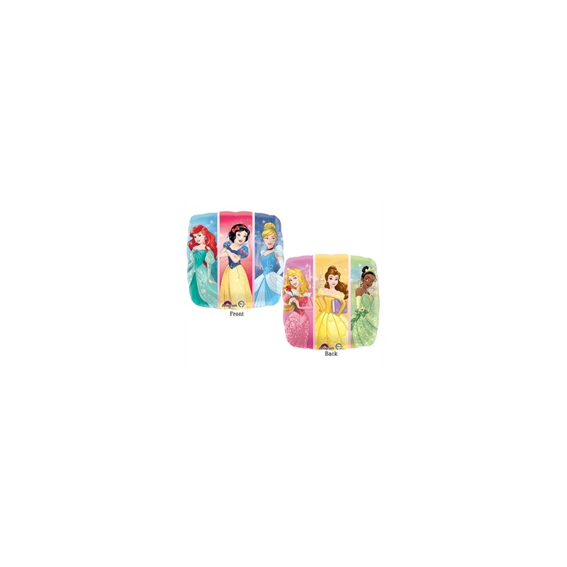 BALLON METALLIQUE CARRE LES PRINCESSES DISNEY 43 CM DE DIAMETRE BALLON METALLIQUE CARRE LES PRINCESSES DISNEY 43 CM DE DIAMETRE