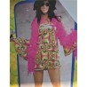 DEGUISEMENT ROBE PSYCHADELIC ET SON CHAPEAU 70 S 