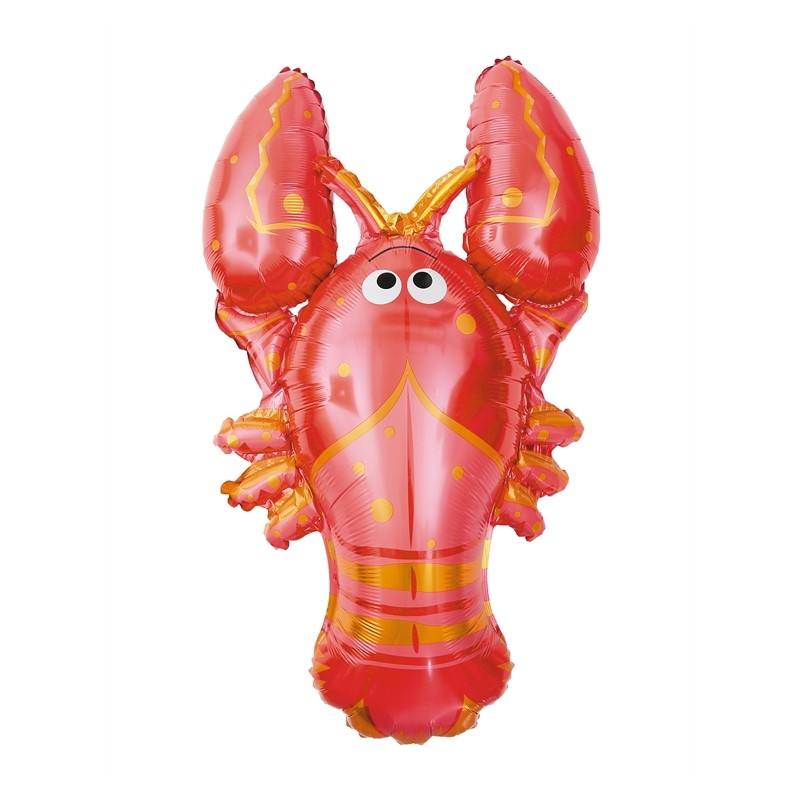 BALLON METALLIQUE HOMARD ROUGE 99 CM