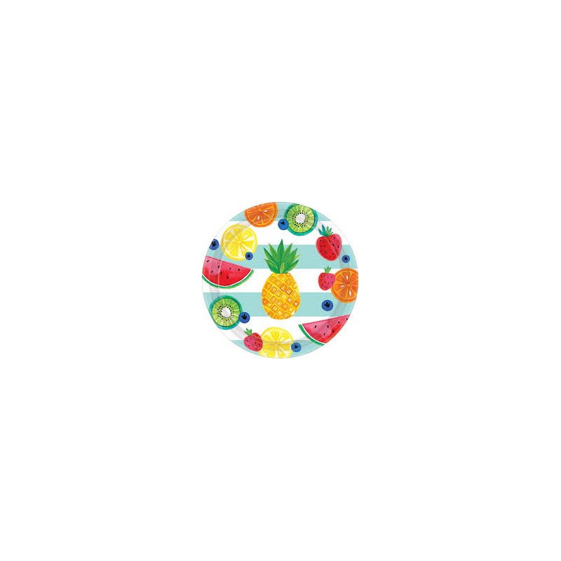 8 ASSIETTES HELLO SUMMER FRUITS 26.7 CM 8 ASSIETTES HELLO SUMMER FRUITS 26.7 CM