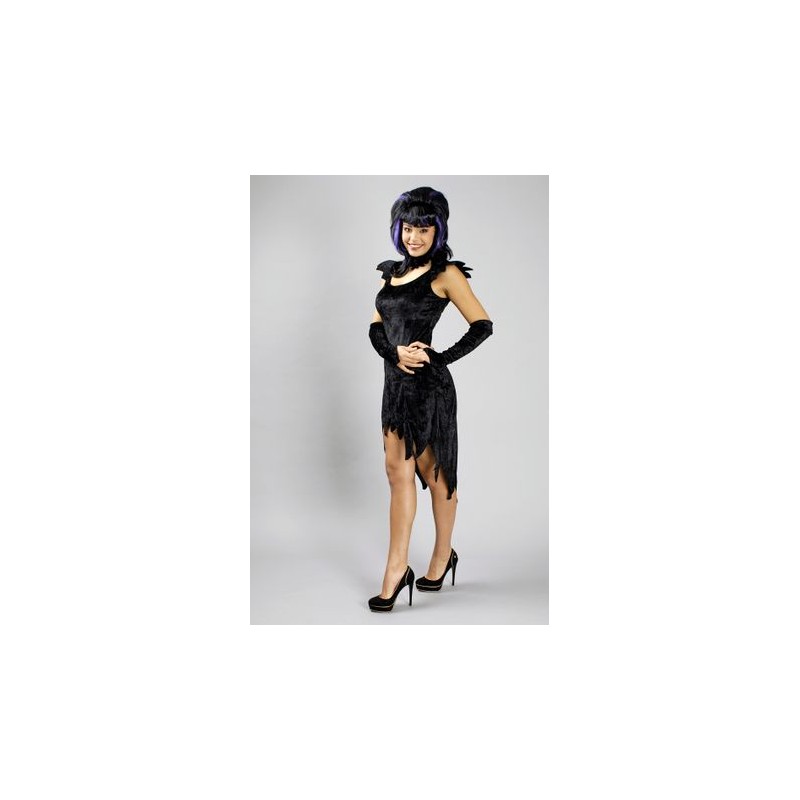 DEGUISEMENT SORCIERE VELOURS NOIR TAILLE 36/38 DEGUISEMENT SORCIERE VELOURS NOIR TAILLE 36/38