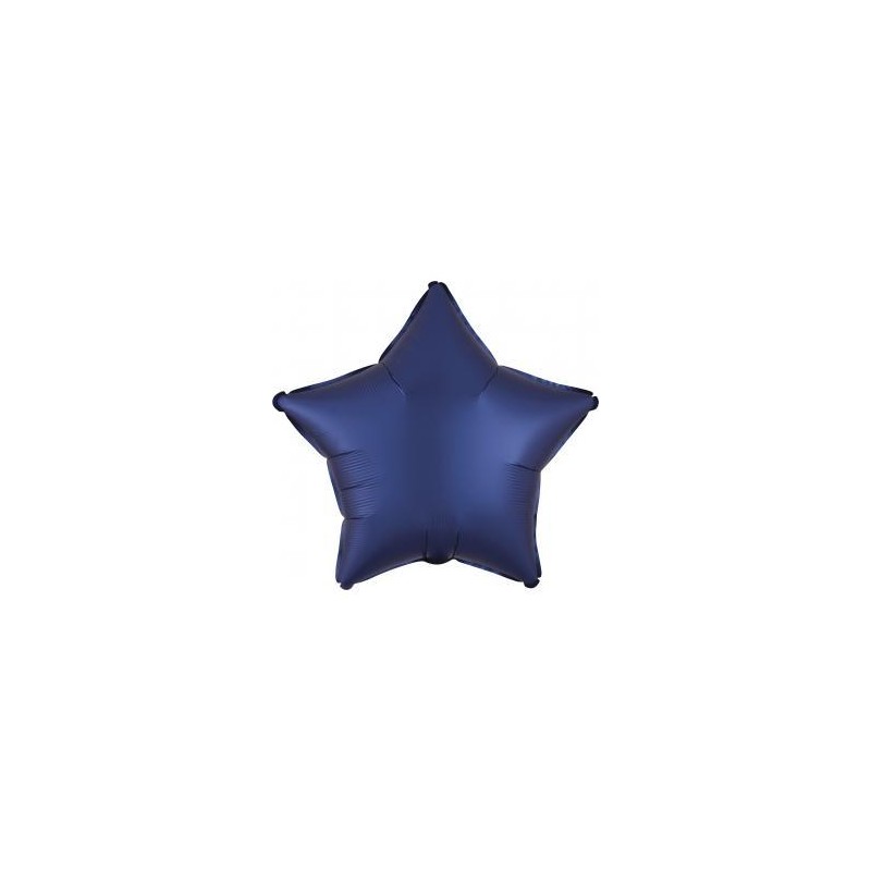 BALLON METALLIQUE ETOILE SATIN BLEU MARINE 43 CM BALLON METALLIQUE ETOILE SATIN BLEU MARINE 43 CM