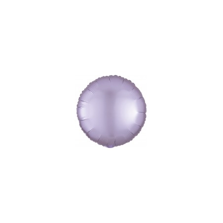 BALLON METALLIQUE ROND SATIN LILAS 43 CM