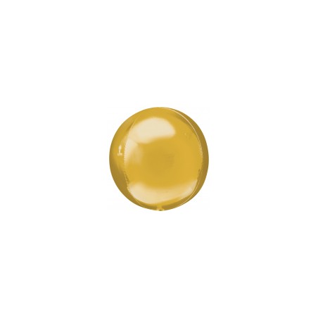 BALLON METALLIQUE ORBZ BOULE OR 38 X 40 CM