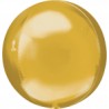 BALLON METALLIQUE ORBZ BOULE OR 38 X 40 CM