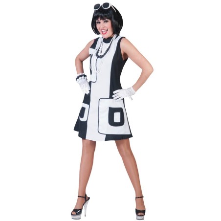 DEGUISEMENT ROBE 50/60 S BICOLORE TAILLE 40/42