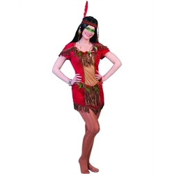 DEGUISEMENT INDIENNE ROUGE TAILLE 40/42