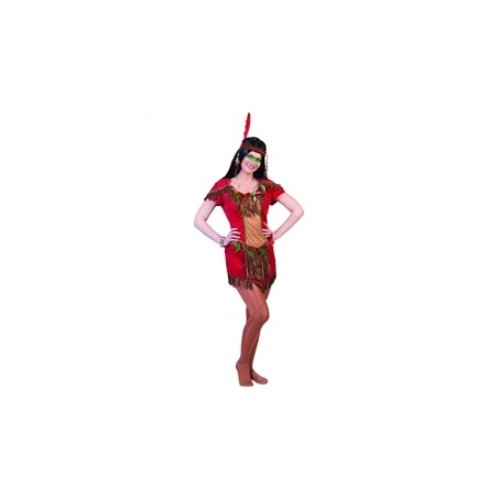 DEGUISEMENT INDIENNE ROUGE TAILLE 40/42