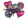 BOUQUET DE 5 BALLONS METALLIQUES JASMINE ONCE UPON A TIME