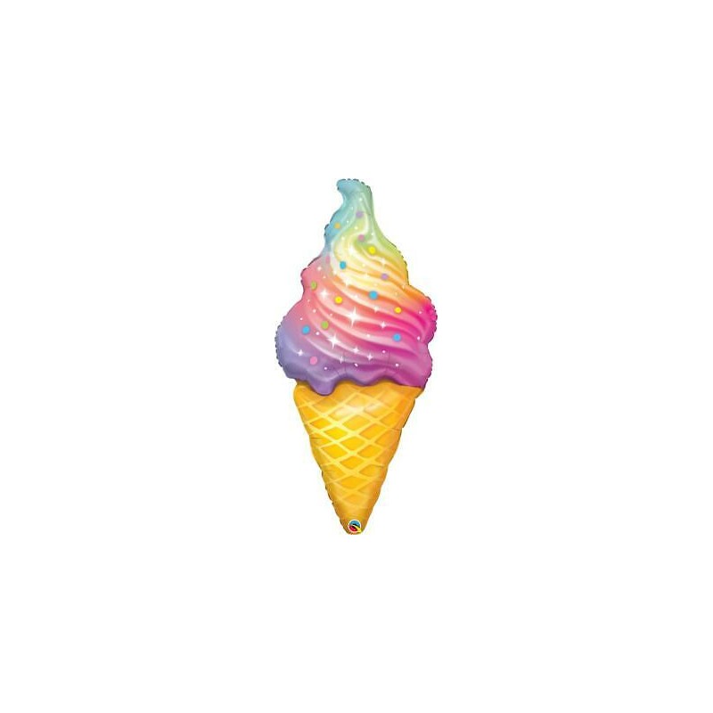 BALLON METALIQUE CORNET DE GLACE 14" BALLON METALIQUE CORNET DE GLACE 14"