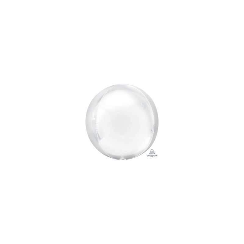 BALLON METALIQUE ORBZ BLANC 
