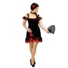DEGUISEMENT ESPAGNOLE LUCITA NOIR ET ROUGE TAILLE 40-42