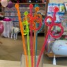 6 TOUILLEURS  FLUO