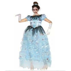 DEGUISEMENT PRINCESSE ZOMBIE BLEU TAILLE L 