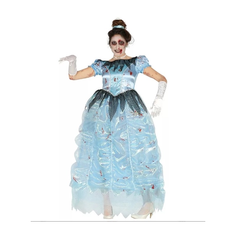 DEGUISEMENT PRINCESSE ZOMBIE BLEU TAILLE L DEGUISEMENT PRINCESSE ZOMBIE BLEU TAILLE L