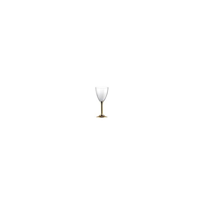 6 VERRES A PIED OR CHROME 6 VERRES A PIED OR CHROME