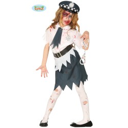 DEGUISEMENT POLICIERE HALLOWEEN TAILLE 7-9 ANS