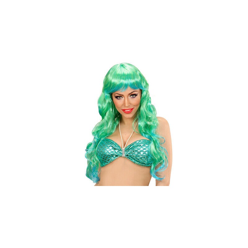 PERRUQUE SIRENE VERTE ET TURQUOISE PERRUQUE SIRENE VERTE ET TURQUOISE