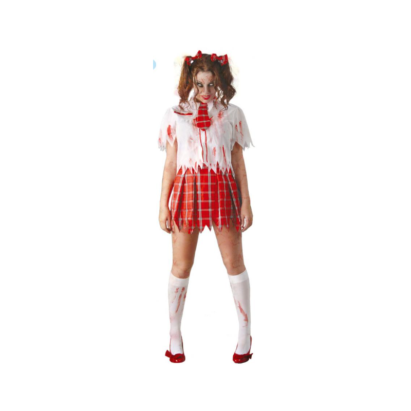 DEGUISEMENT HALLOWEEN  ECOLIERE ZOMBIE TAILLE M